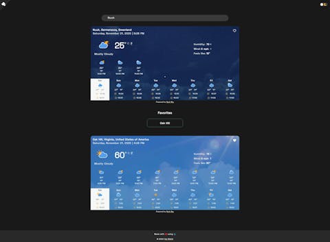 Weather React Application